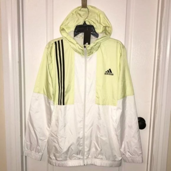 Adidas Axis Men's Hooded Windbreaker Jacket NWT M - Picture 3 of 4